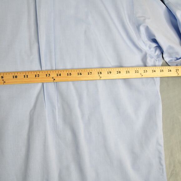 Brooks Brothers Dress Shirt Mens 17 4/5 Blue 346 Button Down  Non-Iron - Picture 8 of 8